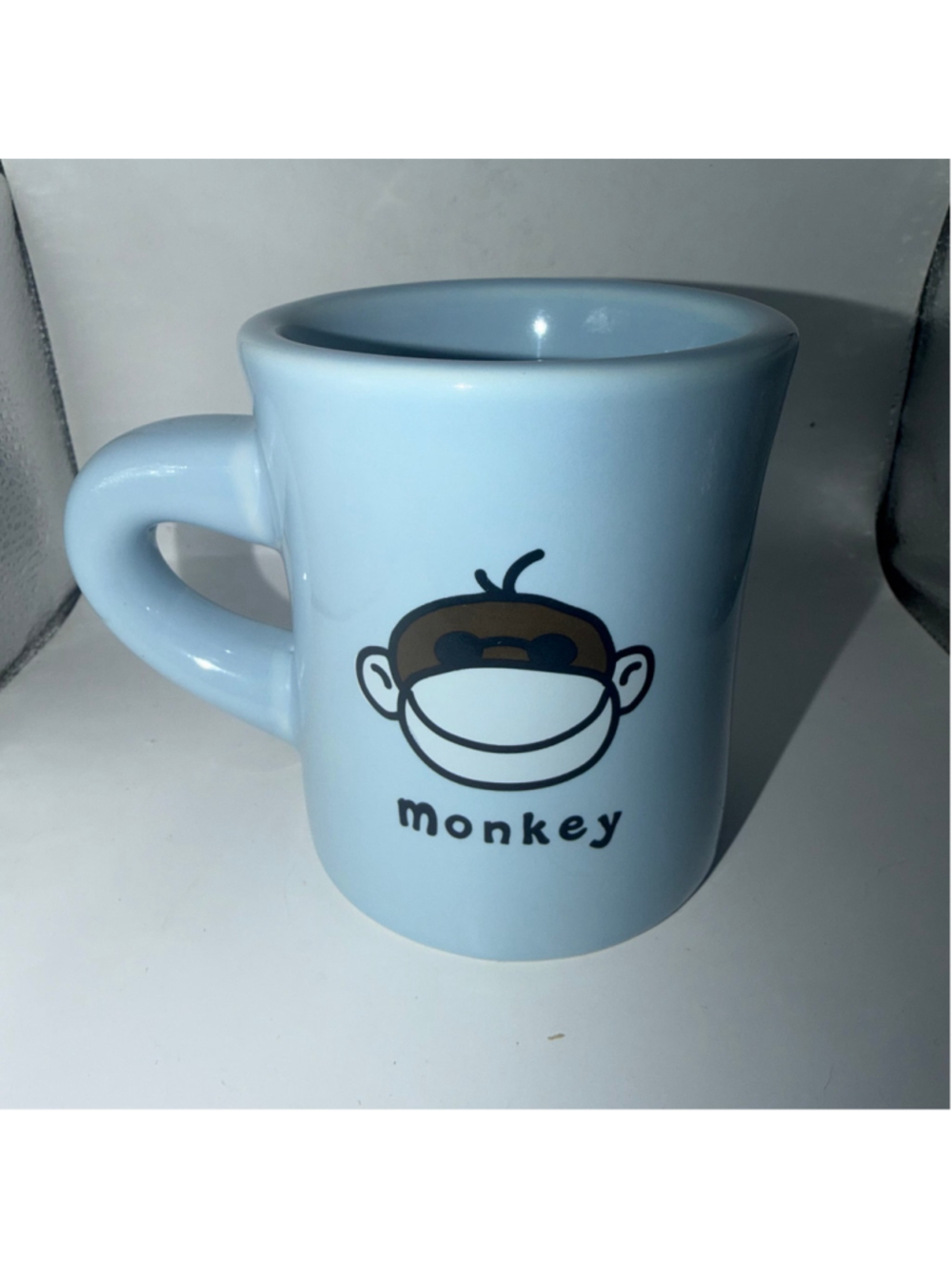 New Like Condition Life is Good Good Home Monkey Face Chunky Diner Coffee Mug
